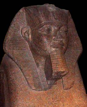 Amenemhat II, 3rd Pharoah of the 12th Dynasty, reigned ca. 1929-1895 B.C.E.,  Musée du Louvre, Paris  (Photo: Captmondo, 2005)